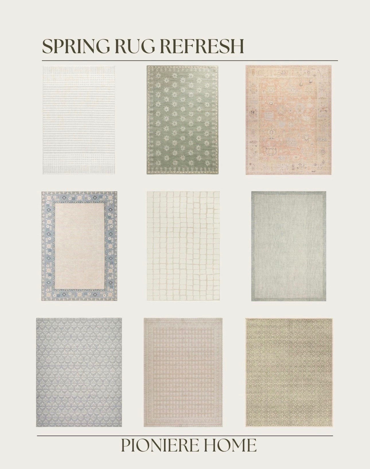 Spring rug refresh. Floral area rugs, spring rugs, loloi area rugs, vintage style rugs, green area rugs, blue rugs, neutral area rugs. 


#LTKSaleAlert #LTKSeasonal #LTKHome