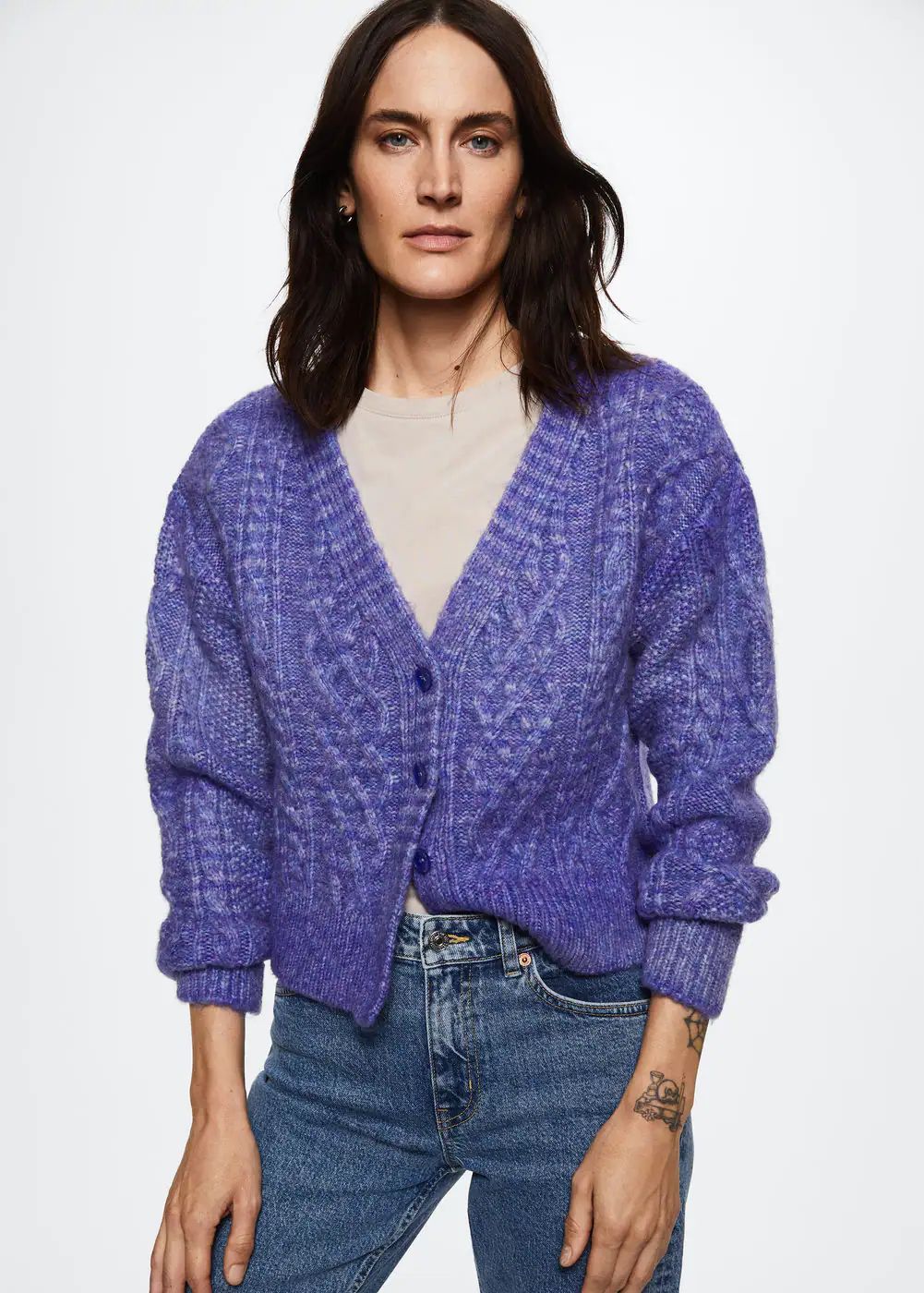 Button knit cardigan -  Women | Mango USA | MANGO (US)