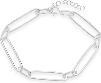 Sterling Silver Large Link Bracelet | Nordstrom Rack