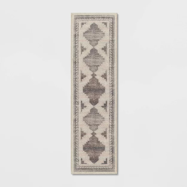Cromwell Washable Printed Persian Style Rug Tan - Threshold™ | Target