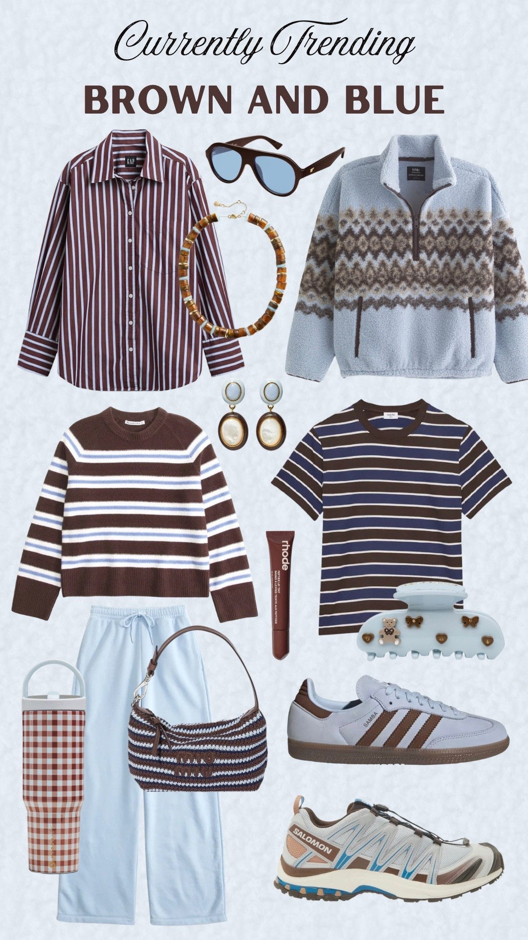 Blue and brown clothing and accessories for fall 🧸🩵🍂

Fall fashion, emijay, Sephora finds, gisou, fall beauty finds, chunky necklace, blue adidas, blue Soloman sneakers, fair aisle, blue fleece, Abercrombie finds, blue and brown striped button down shirt, blue gingham tumble, brown gingham, aritzia t shirts, rhode lip balm, miu miu handbag

#LTKSeasonal #LTKHome #LTKmomlife