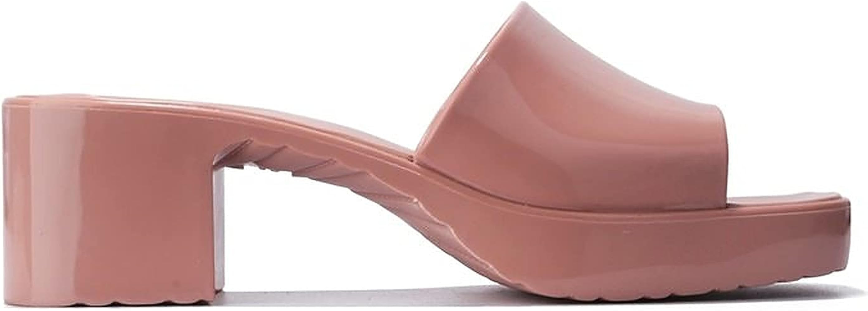 Jelly Chunky Block Heel Sandals for Women | Amazon (US)