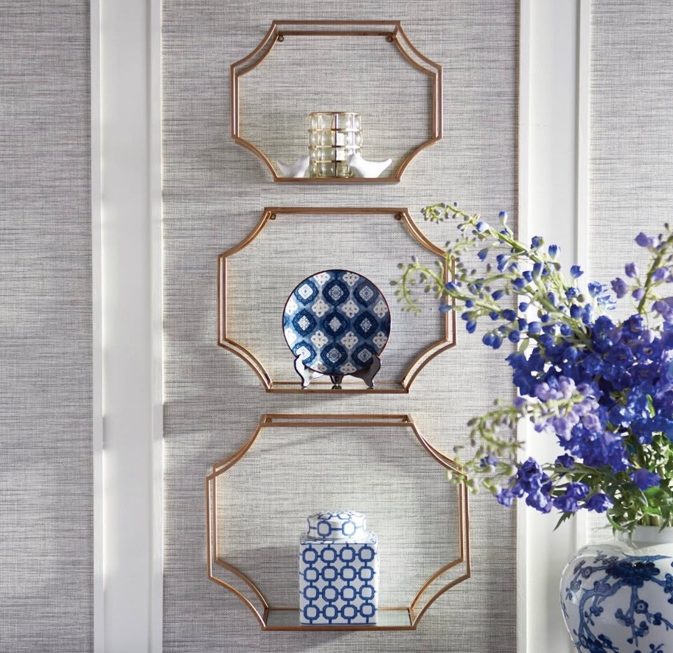 Vanmatre 3 piece octogon accent shelf

#LTKHome #LTKSaleAlert