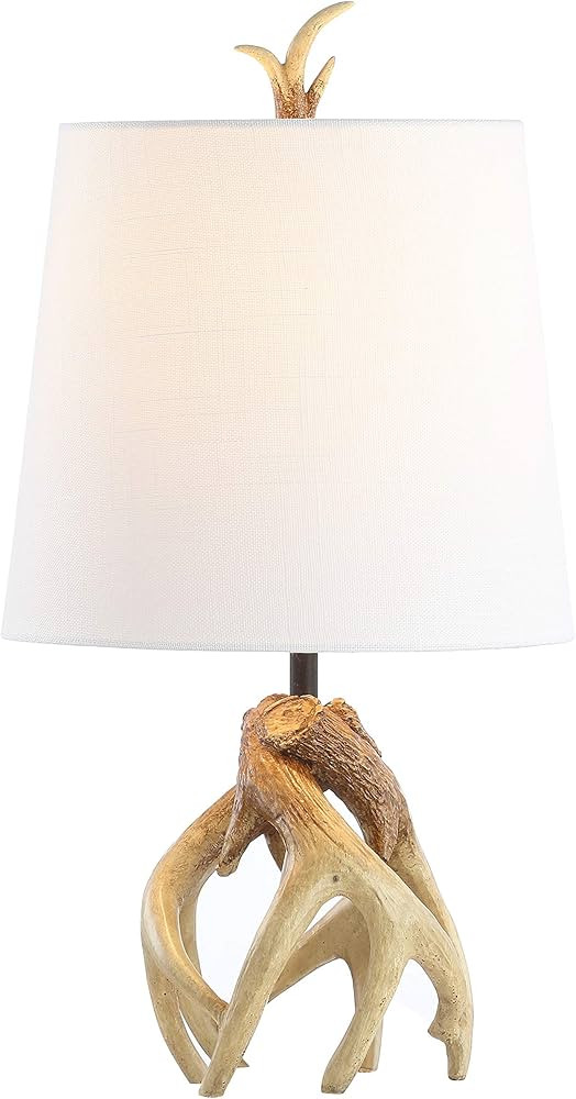 JONATHAN Y JYL4034A Vermont 19" Antler Resin LED Table Lamp Coastal Bedside Desk Nightstand Lamp ... | Amazon (US)
