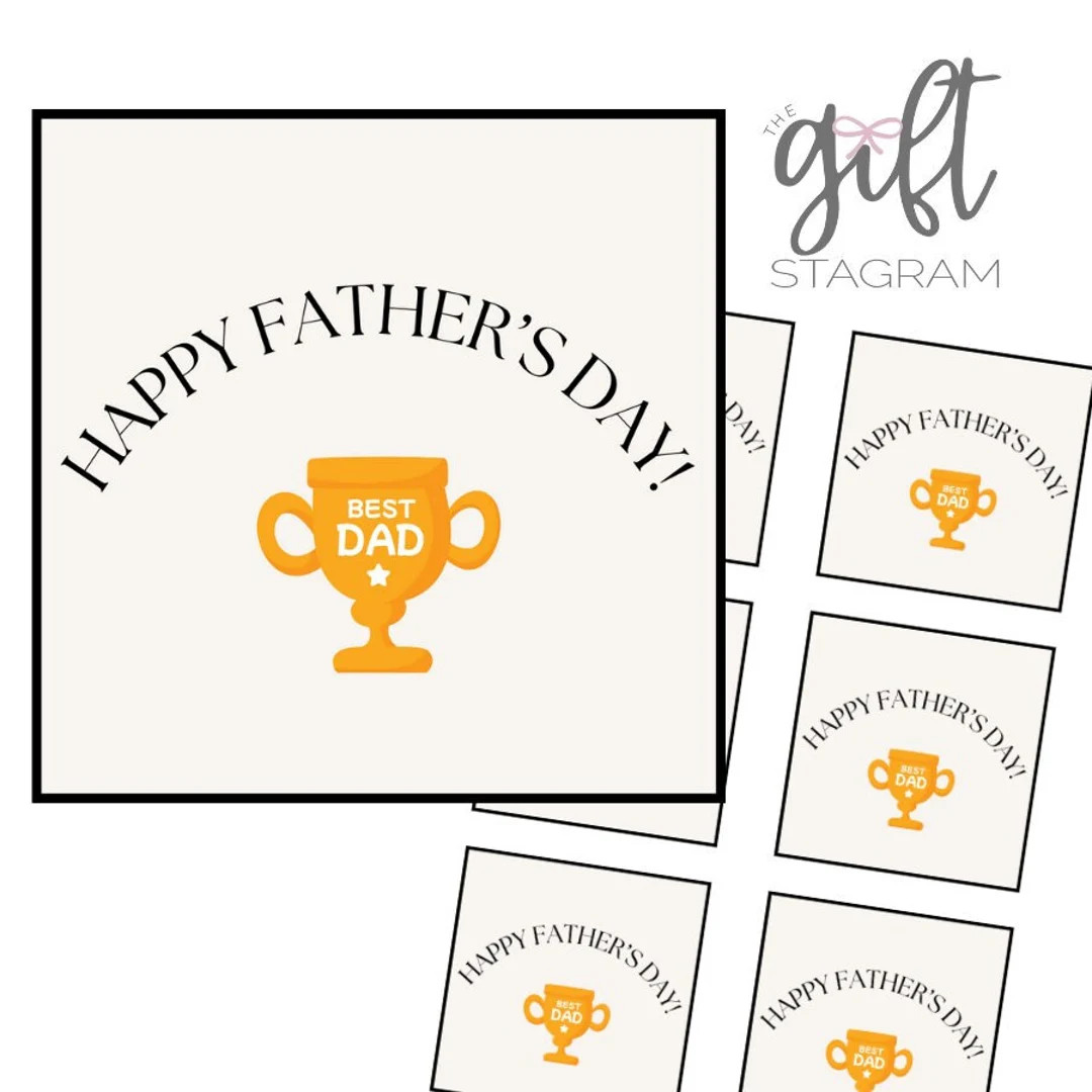 Happy Father's Day Gift Tag | DIGITAL DOWNLOAD | Father's Day Gift Tag | Father's Day Gift Ideas ... | Etsy (US)