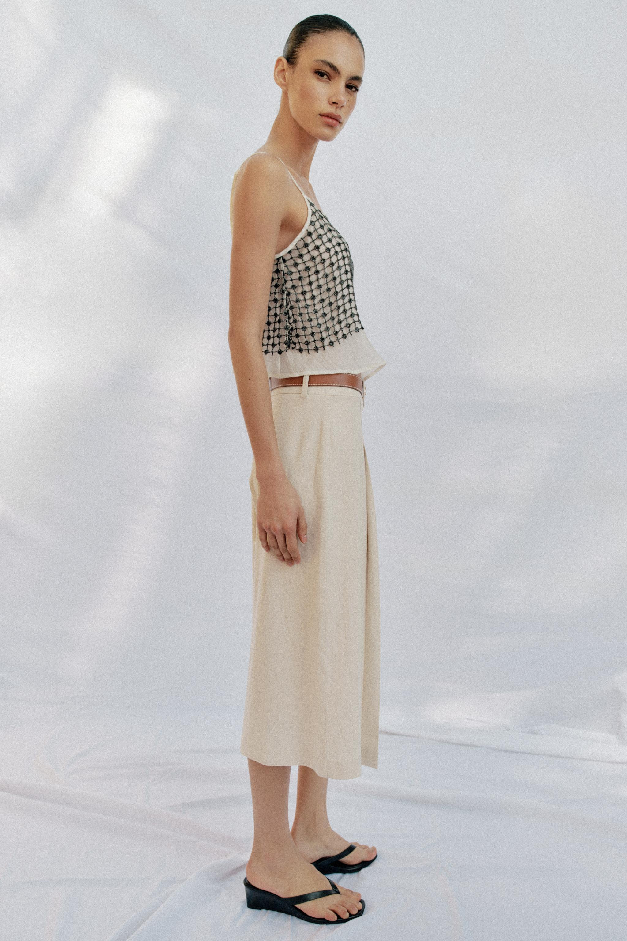 LONG BELTED SHORTS | Zara US