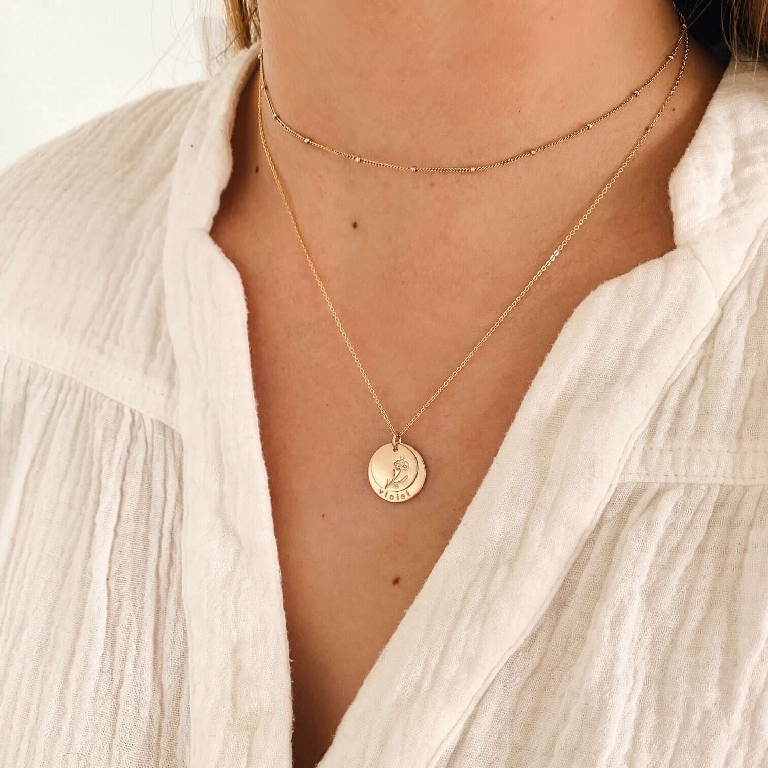 Nora Disc Necklace | Made By Mary