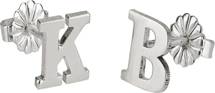 MELANIE MARIE Personalized Letter Stud Earrings | Nordstrom | Nordstrom