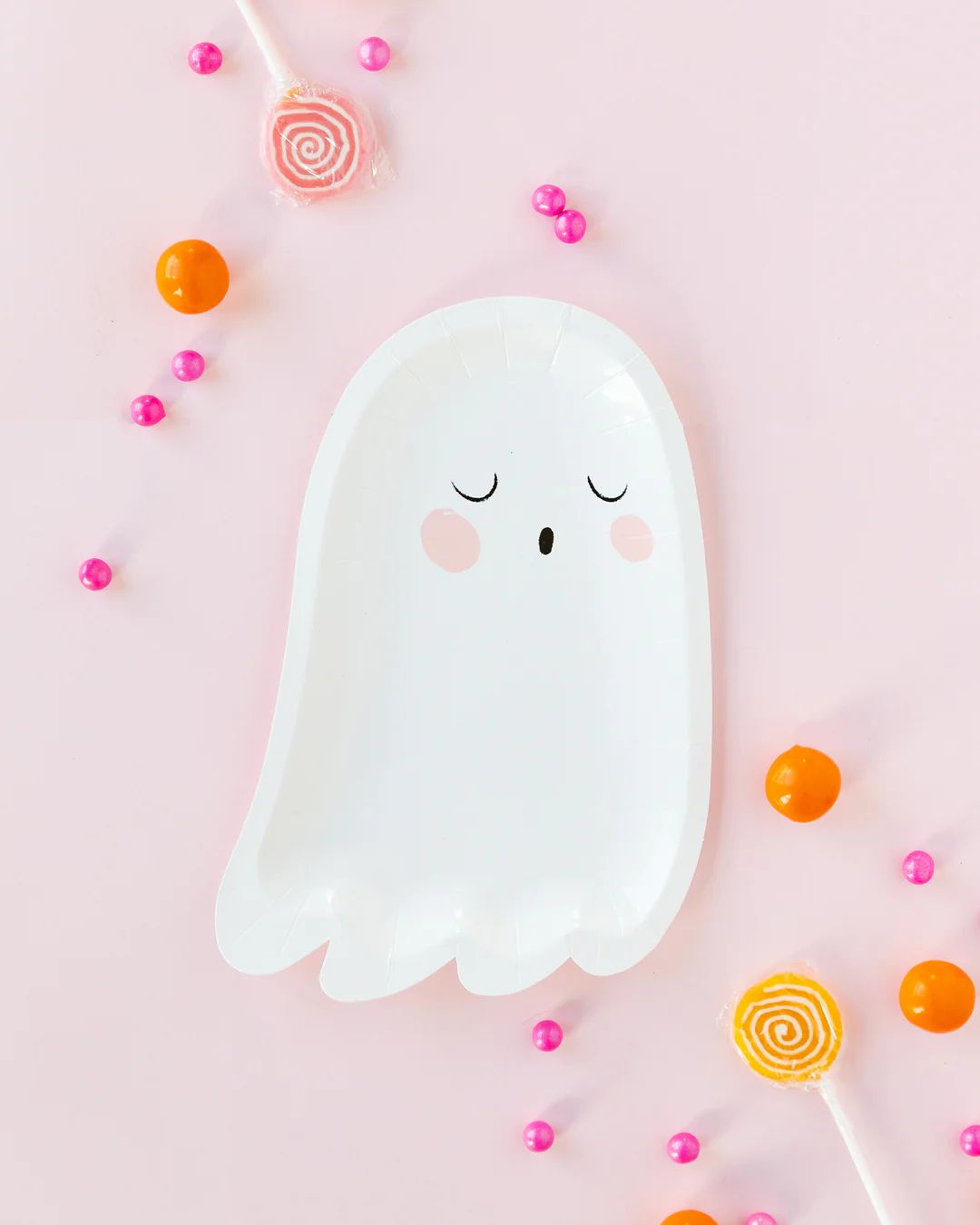 Trick or Treat Ghost Shaped Plate | My Mind's Eye