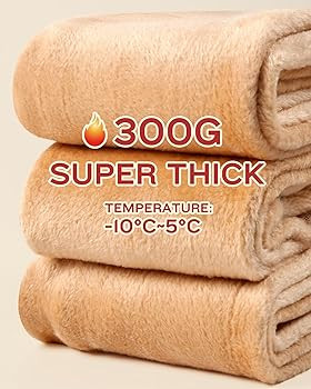 ATHVOTAR Fleece Lined Winter Warm Leggings for Women Thick Thermal Velvet Tights | Amazon (US)