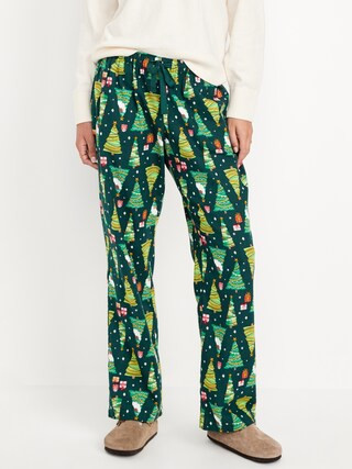 Mid-Rise Printed Flannel Pajama Pants | Old Navy (CA)