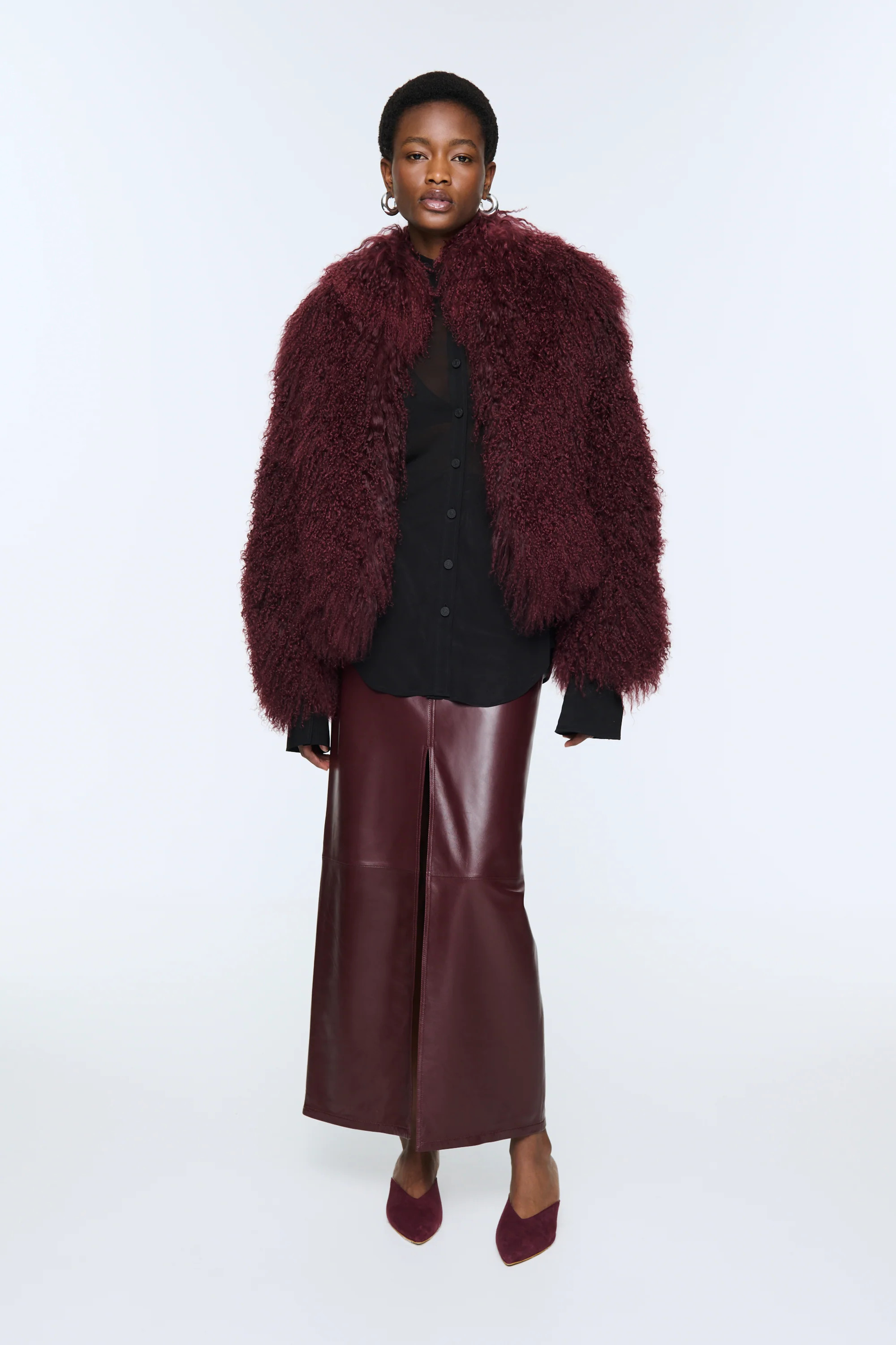 Rochelle Shearling Coat | DUCIE