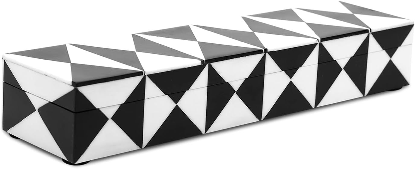 Handicrafts Home Black & White Triangle Art Collection Storage Organizer Decorative Box Multipurp... | Amazon (US)