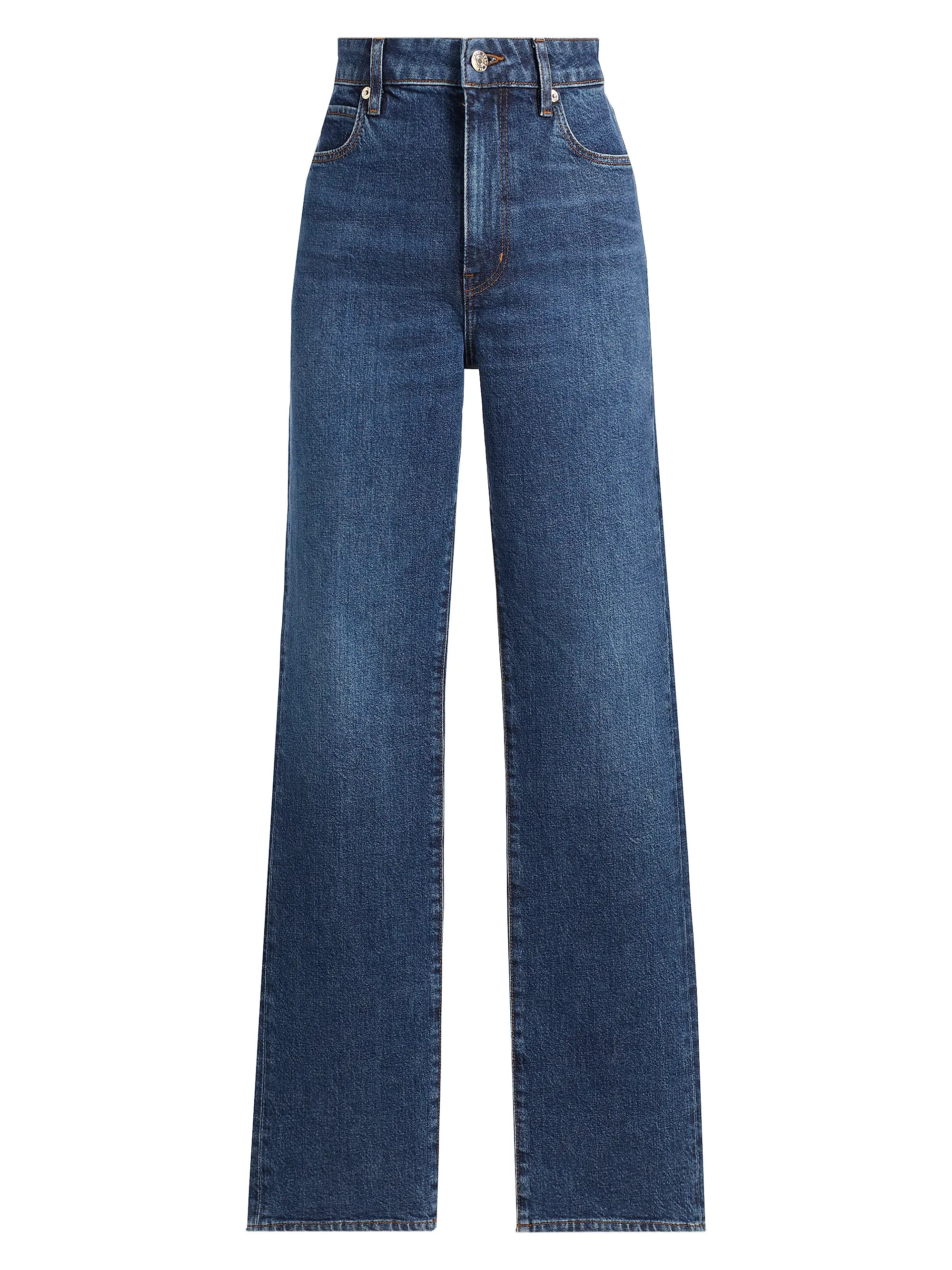 The Ruler Slim-Fit Straight-Leg High-Rise Jeans | Saks Fifth Avenue