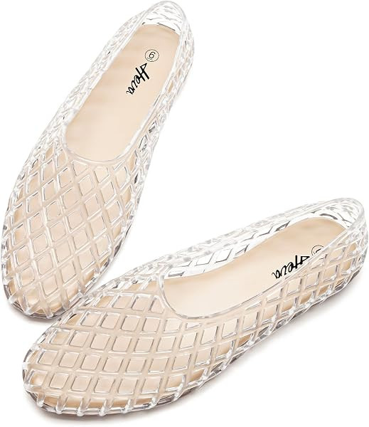 HEVA Women's Jelly Mesh Flats | Amazon (US)