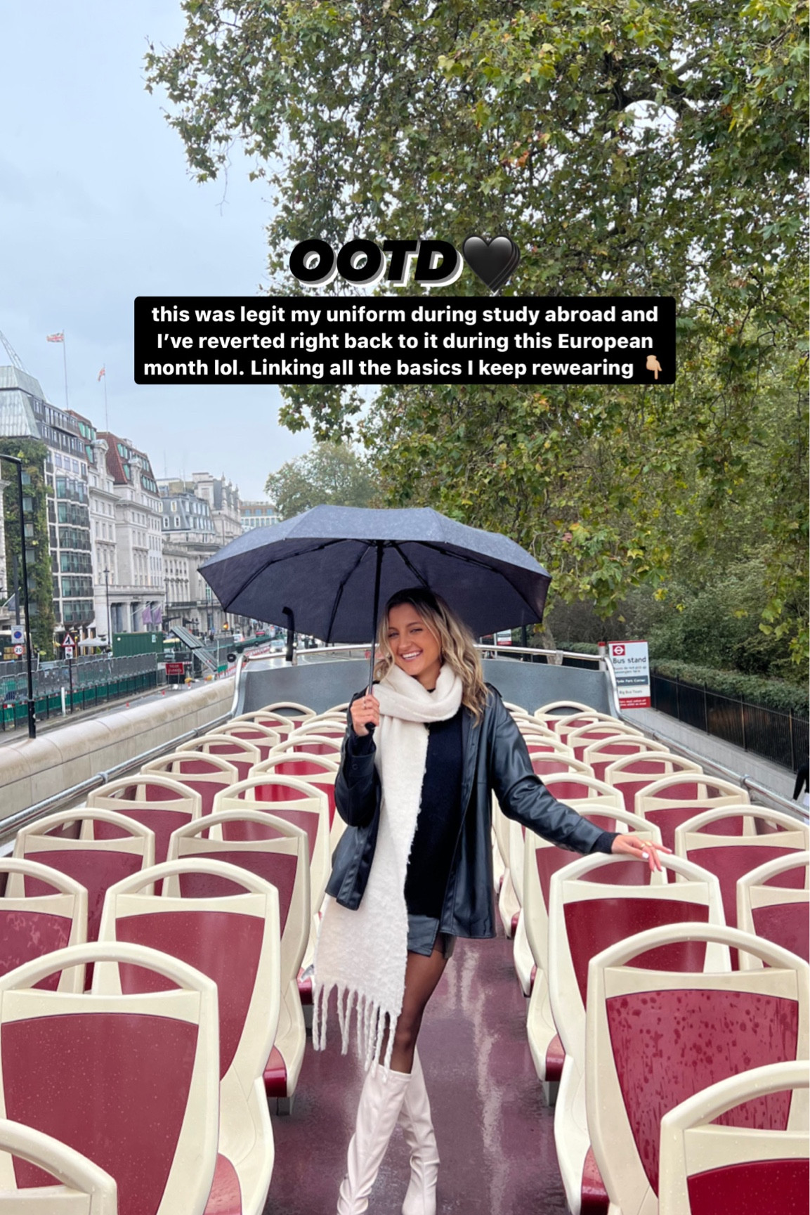 fall outfit of the day in london … the perfect outfit to wear exploring Europe this fall 
