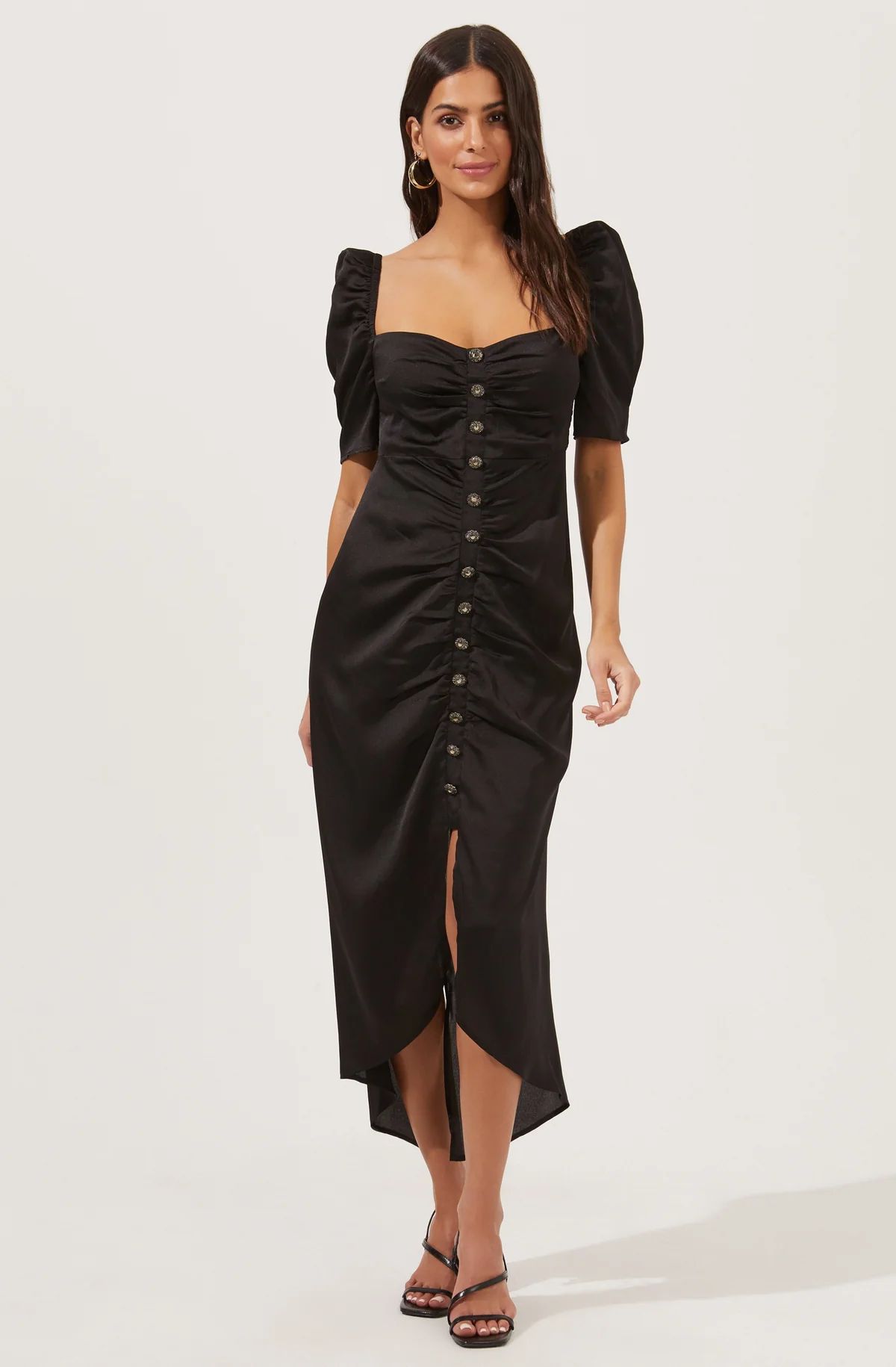 Austen Puff Sleeve Midi Dress | ASTR The Label (US)