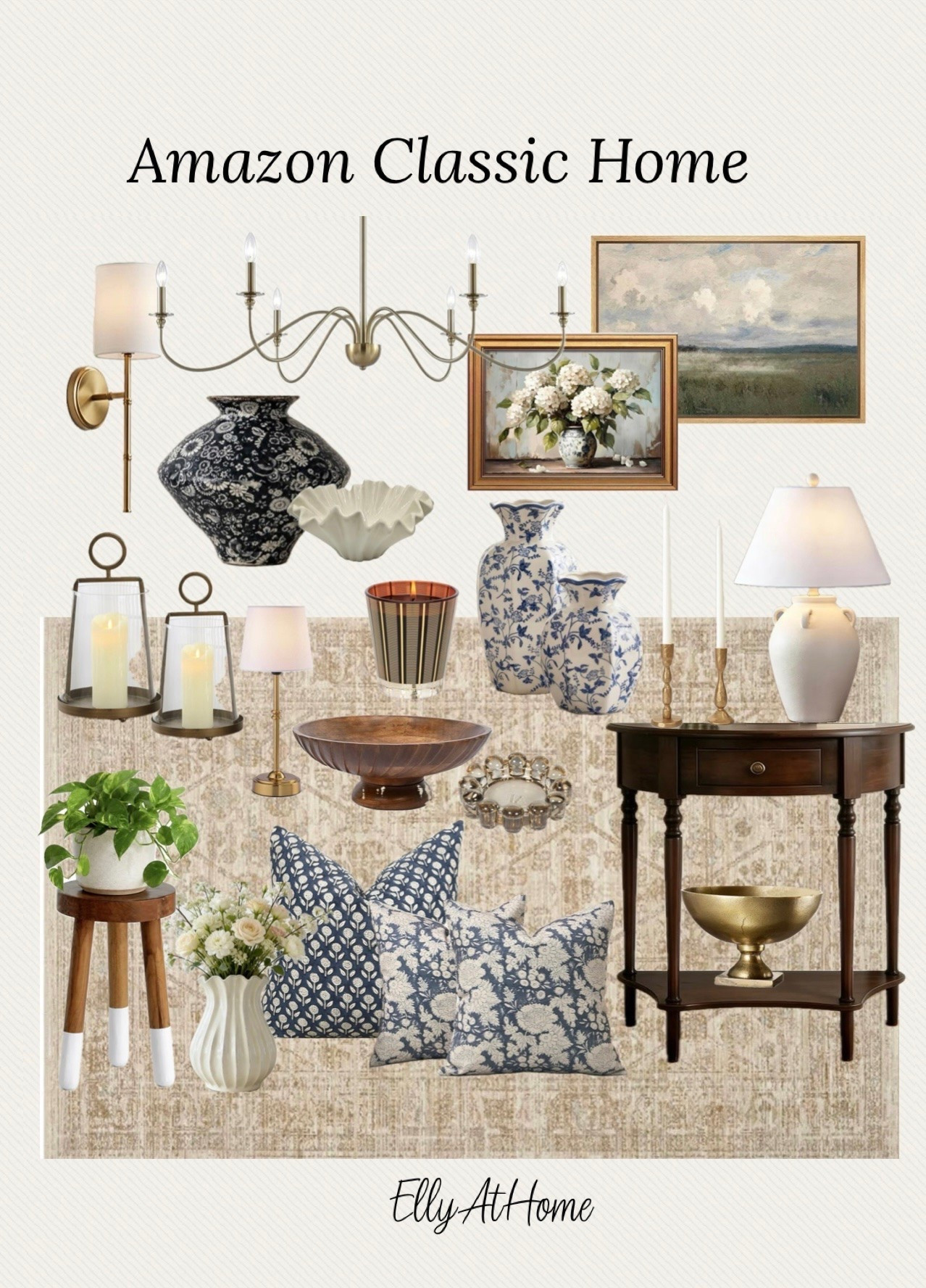 Amazon classic home styling! Area rug on early prime deal! Shop vases, furniture pieces, accent tables, throw pillows, hurricane candleholders, artwork, lighting, and more home decor accessories. Amazon home finds, free shipping. Fall home touches

#LTKdayinmylife #LTKHome #LTKSaleAlert