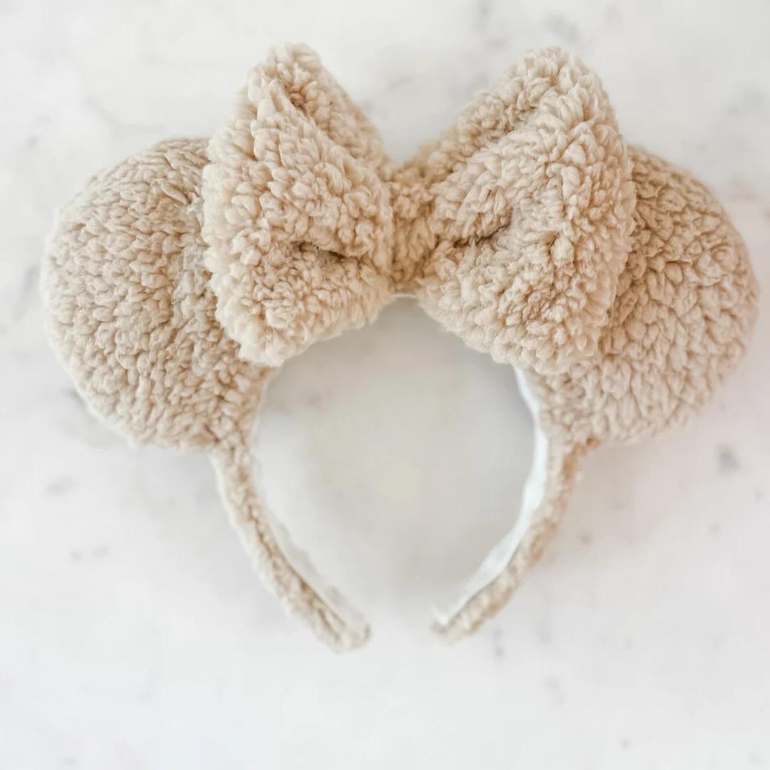 Tan Teddy Sherpa Ears - Etsy | Etsy (US)