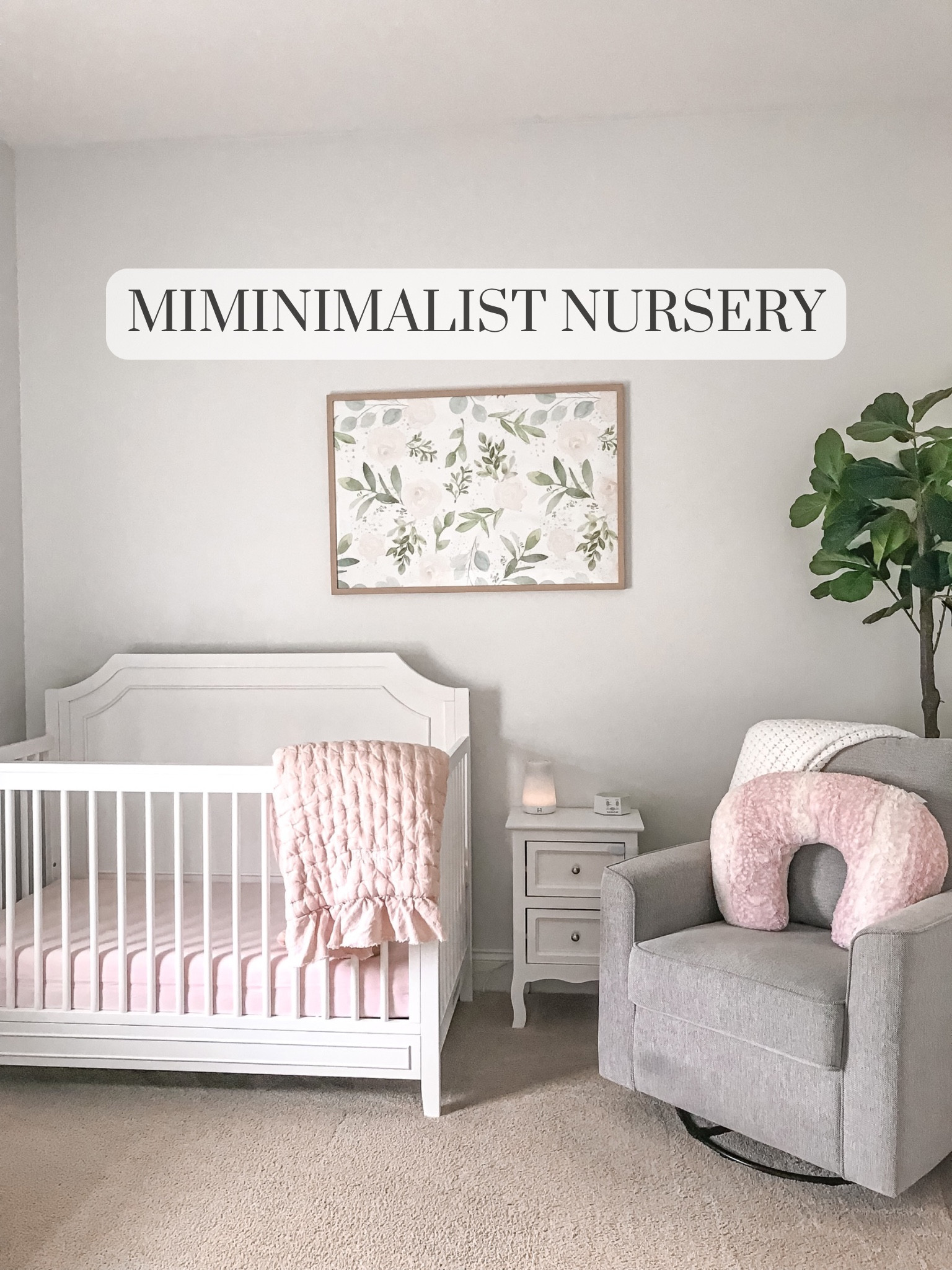 Finally sharing El’s nursery and linking everything!! Saving to a collection at the top of my page. The crib is 4-way convertible. The nightstand is incredibly priced well! We have two sets of her mattress covers and fitted sheets. Some items are on sale! The hand knitted afghan on the chair is from her Great Grandmother (she knit it herself) so unable to link. 
#nursery #babygirlnursery #minimalistnursery #earthtonesnursery #convertiblecrib 

#LTKhome #LTKfamily #LTKbaby