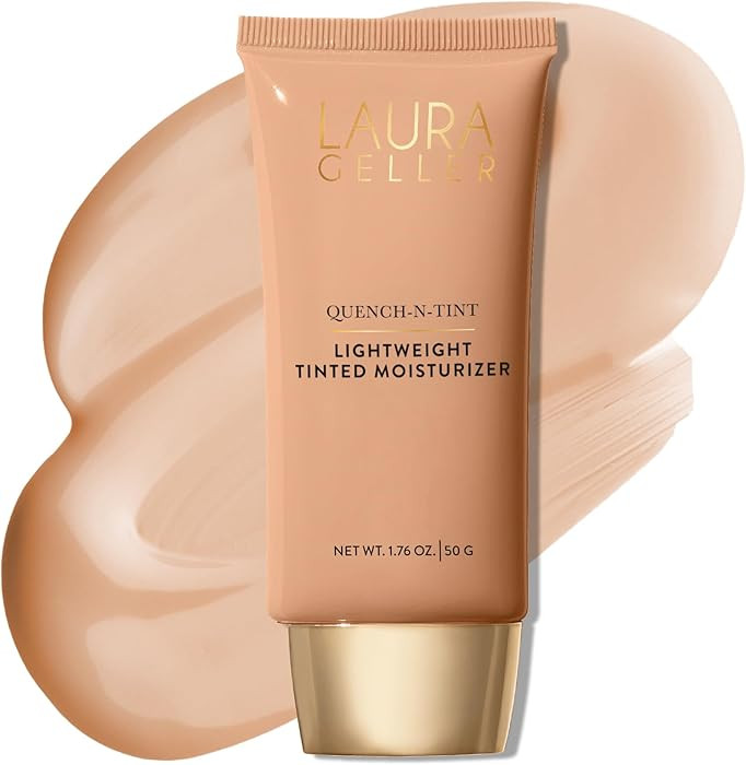 LAURA GELLER NEW YORK Quench-n-Tint Hydrating Foundation - Light/Medium - Sheer to Light Buildabl... | Amazon (US)