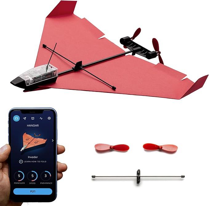 POWERUP 4.0 The Next-Generation Smartphone Controlled Paper Airplane Kit, RC Controlled. Easy to ... | Amazon (US)