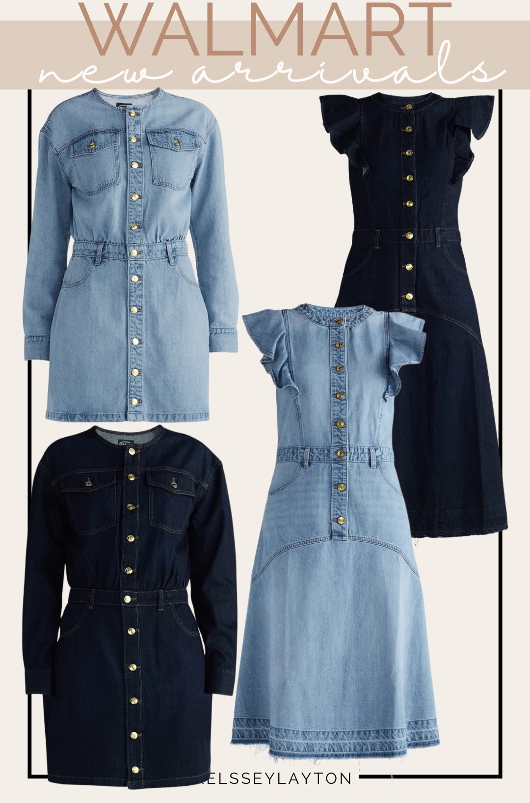 Walmart new arrival, denim dress

#LTKootd