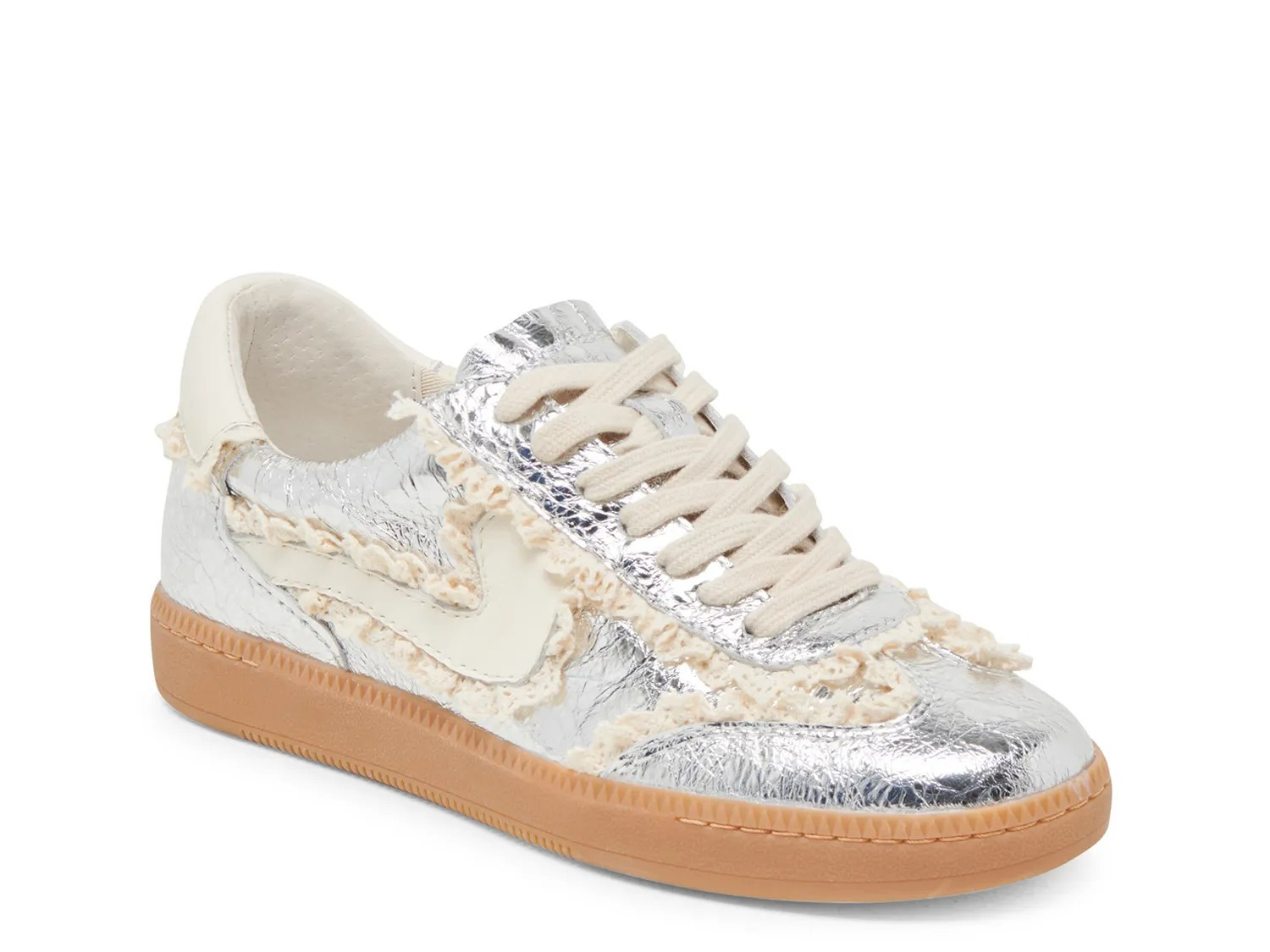 Dolce Vita Notice Sneaker | Women's | Silver Metallic | Size 8.5 | Sneakers | DSW