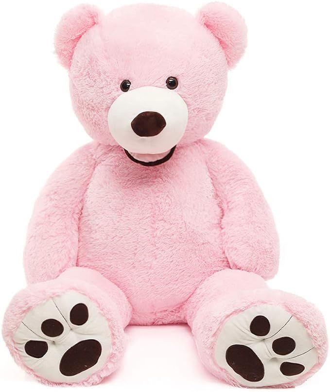 MorisMos Giant Teddy Bear with Big Footprints Big Teddy Bear Plush Stuffed Animals (Pink, 51 inch... | Amazon (US)