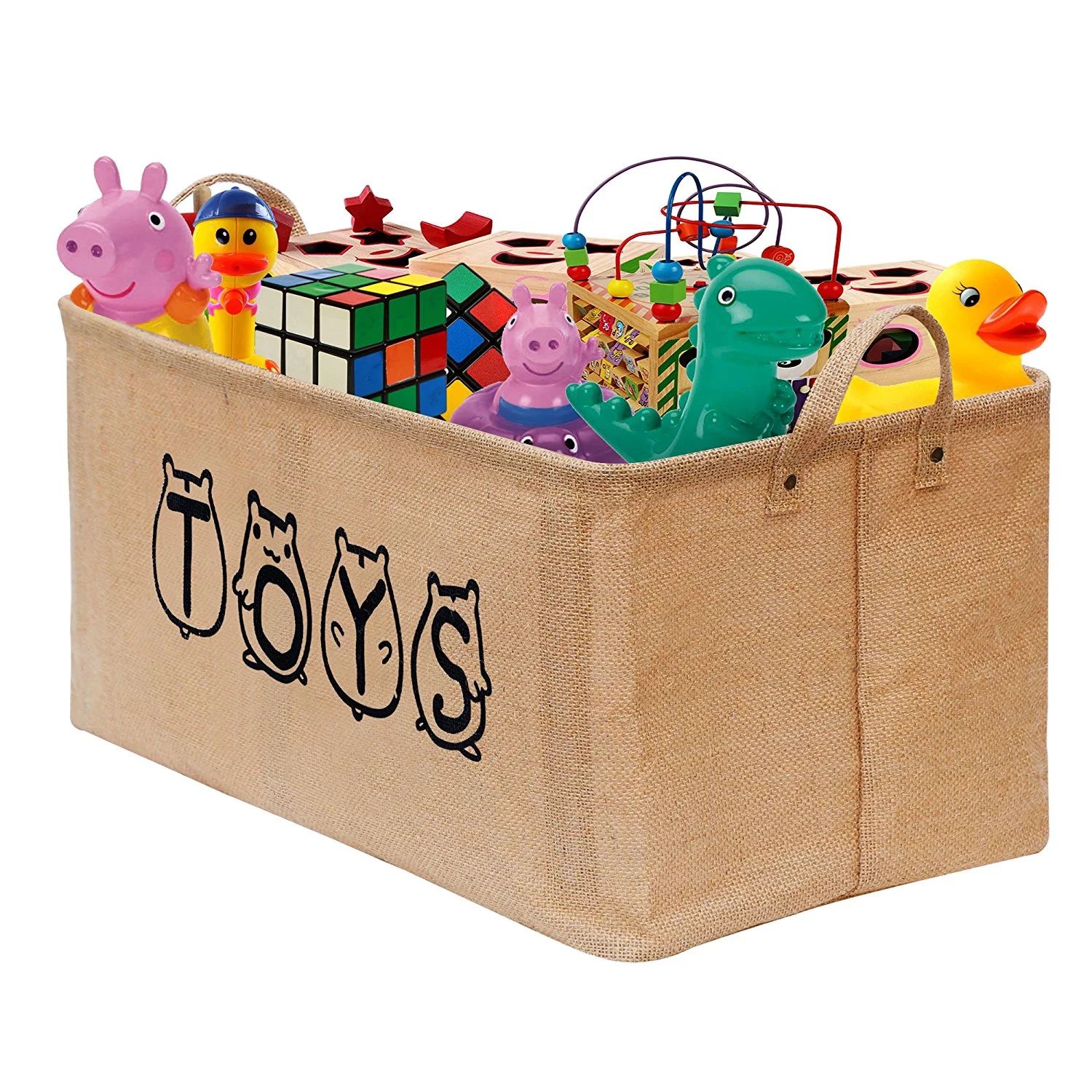 Gimars Toy Basket Box 20" Large Toy Chest Storage Bin Organizer Collapsible Toy Trunk Box for Kid... | Walmart (US)
