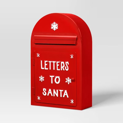 Christmas Metal Red Postbox Decor - Wondershop™ | Target