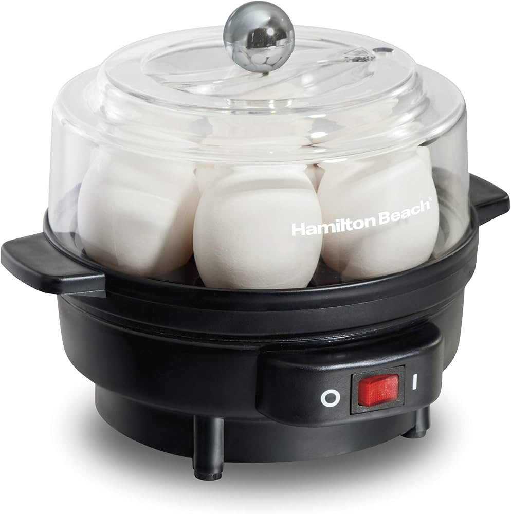 Hamilton Beach Electric Hard Boiled Egg Cooker, 3-in-1: Boiled Egg Cooker, Poacher & Omelet Maker... | Amazon (US)
