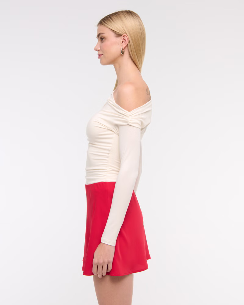 Women's High Rise Flirty Mini Skort | Women's Bottoms | Abercrombie.com | Abercrombie & Fitch (US)