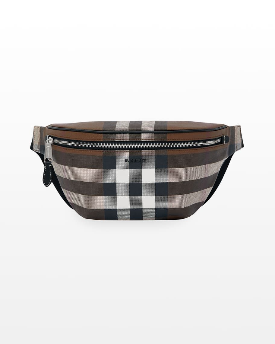 Burberry Men's Cason Check Belt Bag | Neiman Marcus