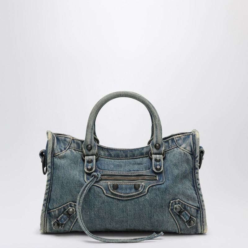 Balenciaga Borsa Le City Piccola In Denim | Baltini