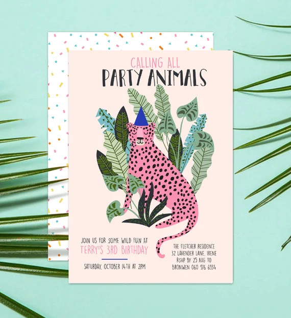 INSTANT DOWNLOAD  Jungle Party Invitations  Girls Jungle - Etsy | Etsy (US)