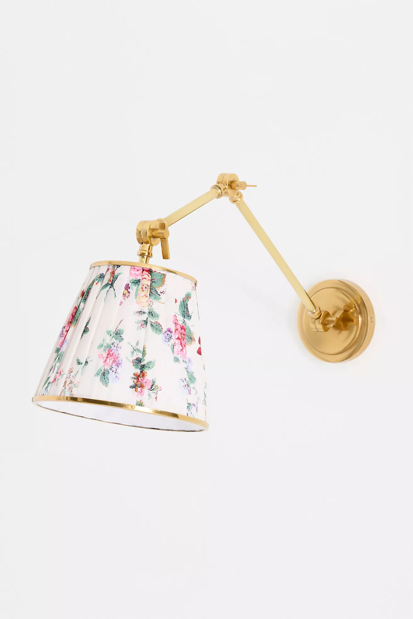 Lee Ruched Printed Articulating Task Sconce | Anthropologie (US)