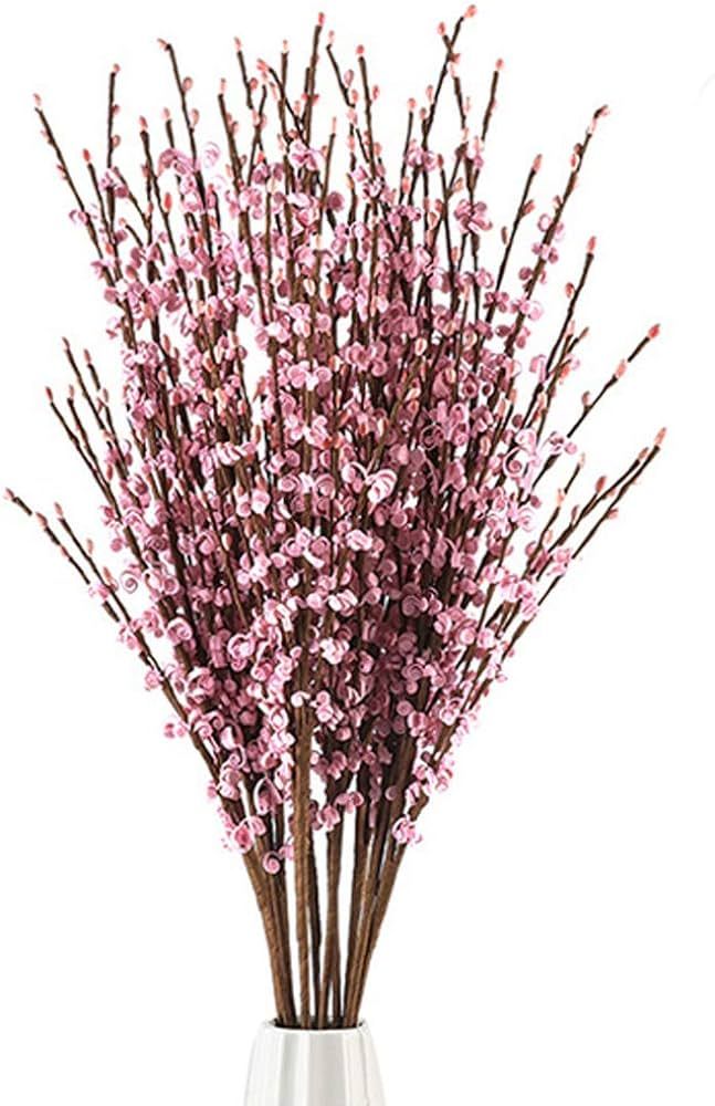 10Pcs 75CM Long Artificial Flower Winter Jasmine Folk Pip Berry Plant Dry Branches for Wedding Ho... | Amazon (US)