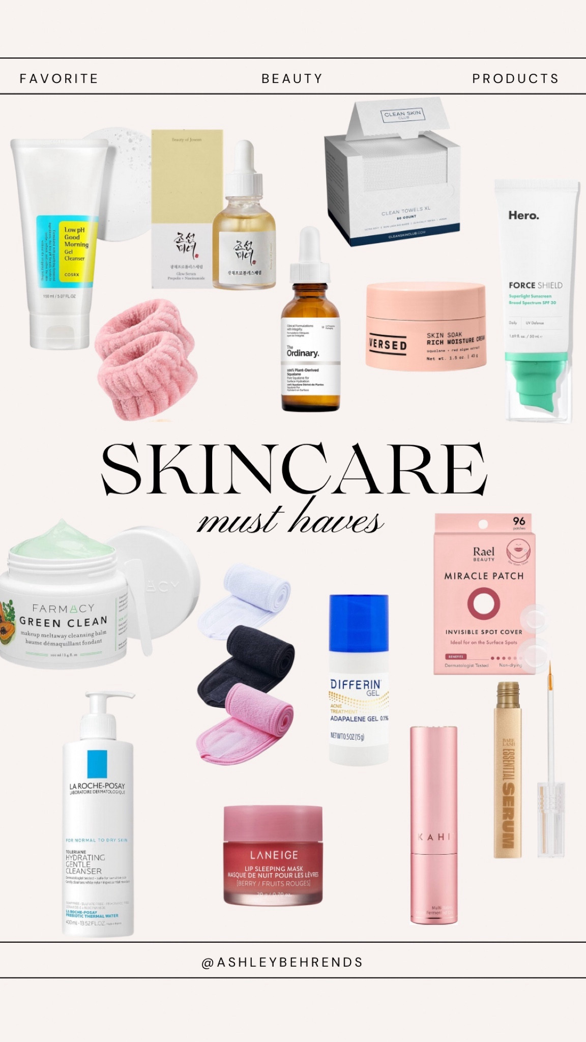 My 2023 skincare Favorites 🧴 
Skincare products I’ve tried + loved this year! Roughly split up with AM products up top, and PM products on the bottom with some I use both 🫶🏼
#beautyfavorites #beauty #holygrail #favorites #skin #skincare #spf #koreanskincare #pimplepatches #facewash #acneprone #moisturizer #makeupremover #differin #eyelashserum #laneige #lipmask 

#LTKbeauty #LTKGiftGuide #LTKsalealert