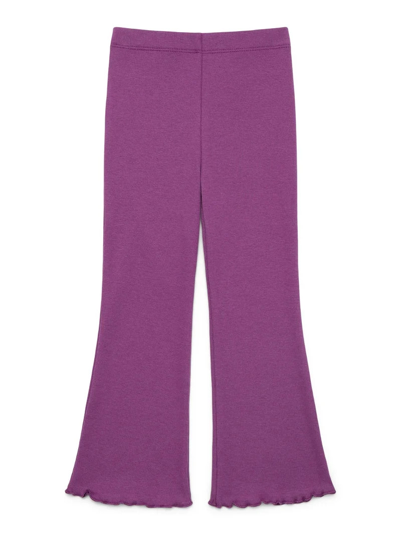 Garanimals Toddler Girls Holiday Ribbed Flare Pants, Sizes 18M-5T | Walmart (US)