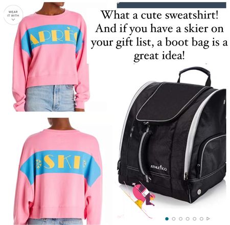 Ski, Apres ski, boot bag, gift idea, sweatshirt on sale

#LTKGiftGuide #LTKitbag #LTKsalealert
