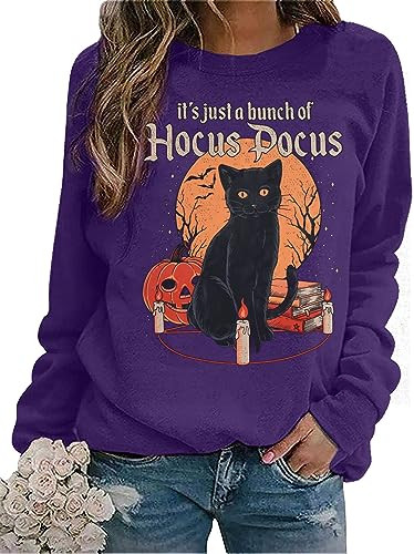 ASTANFY It's Just a Bunch of Hocus Pocus T-Shirt Halloween Sweatshirts for Women Hocus Pocus Shir... | Amazon (US)