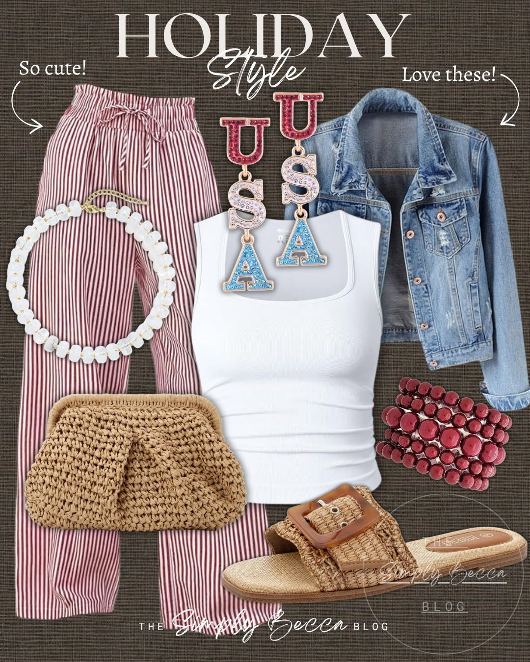 Summer Holiday Outfit Ideas You’ll Love

#ltkwomens #holidaystyle #4thofjuly #wovenclutch #slides #summeroutfits #beadednecklace 

 #LTKgrwm #LTKootd #LTKSeasonal
