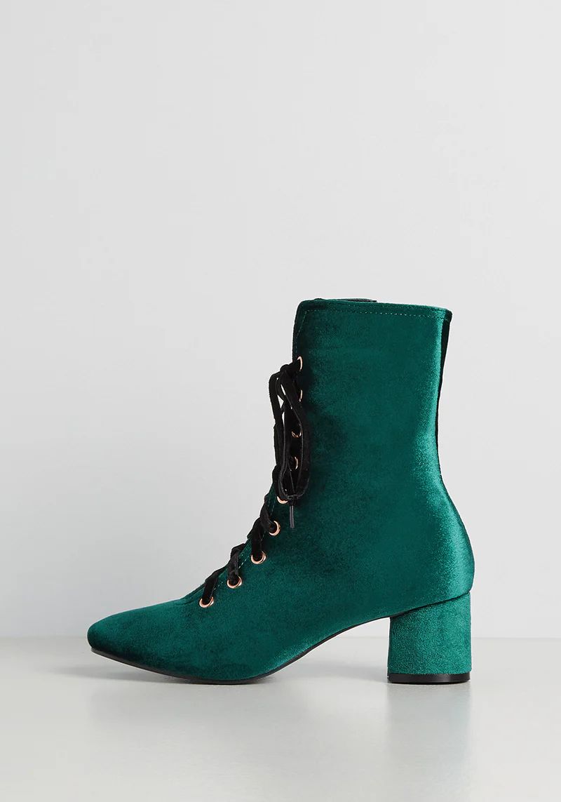 Luxe to the Touch Lace-Up Boot | ModCloth