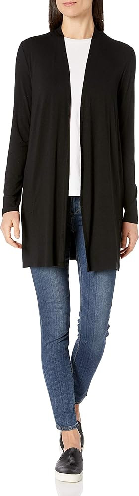 Amazon Essentials Women's Long-Sleeve Open-Front Cardigan | Amazon (US)