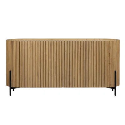 Tala 59" Wide Mindi Wood Sideboard, Natural | Perigold