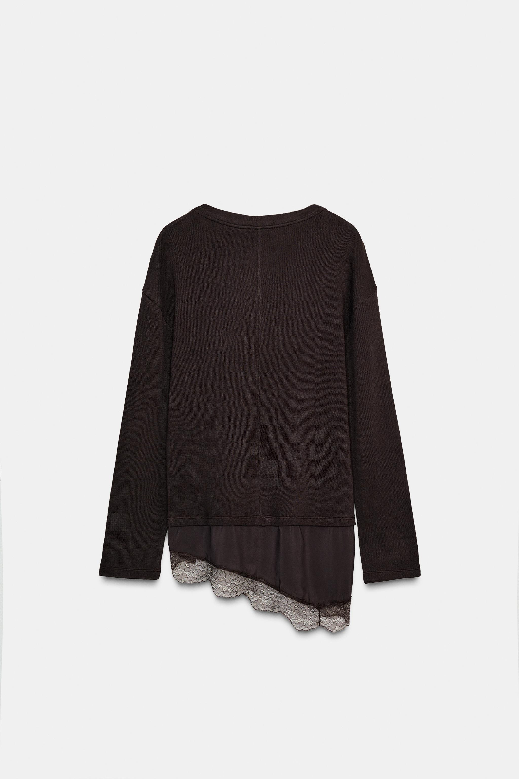 COMBINATION LACE T-SHIRT | Zara US