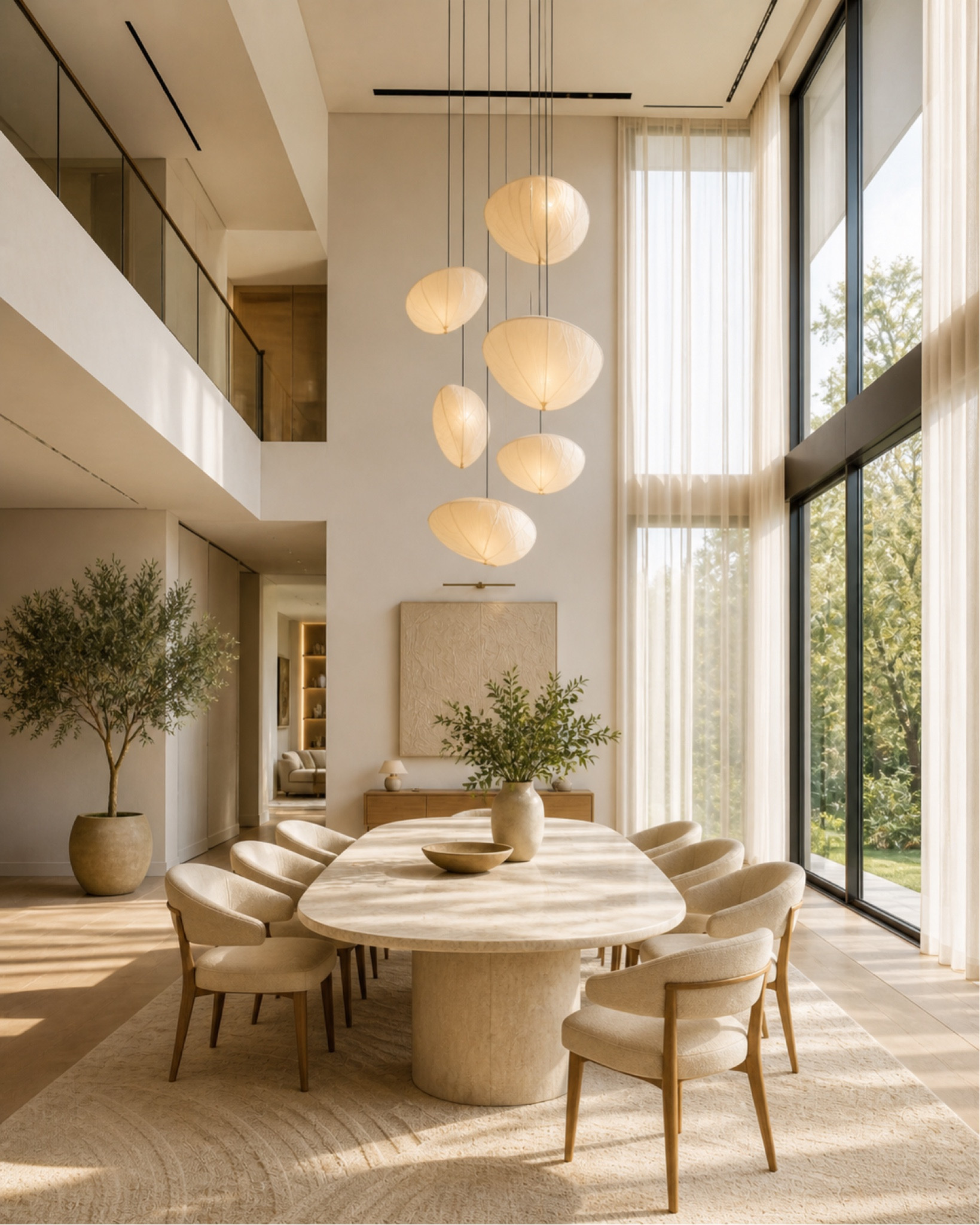 Light-filled dining room with sculptural lighting, soft curves, and a refined warm neutral palette.

#diningroom #moderndiningroom #minimalinterior #interiordesign #homedecor #statementlighting #neutralinterior #rounddiningtable #modernhome #diningroomdecor #interiorinspo #eleganthome #designerstyle #warmminimalism #softminimalism #contemporarydesign #homeinspiration #pinteresthome #ltkhome #calmhome