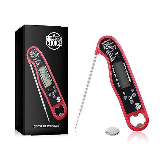 Commercial Digital Instant Read Thermometer- Precise, Backlight, Magnet, Folding Probe. Great for... | Amazon (US)