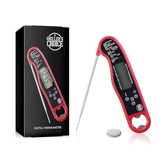 Commercial Digital Instant Read Thermometer- Precise, Backlight, Magnet, Folding Probe. Great for... | Amazon (US)